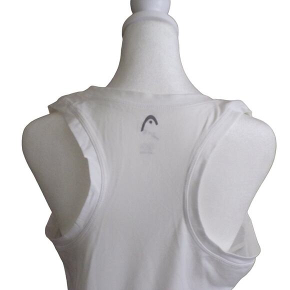 Head Propel Tank Slim Fit Size M Stark White Dri-Motion Mesh Bottom NWT - Picture 5 of 6